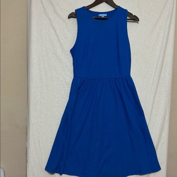 Draper James Dresses & Skirts - Draper James Blue A-line Midi Dress Sleeveless Cocktail